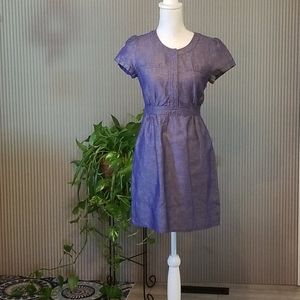 Boden denim chambray short sleeve dress 4P EUC